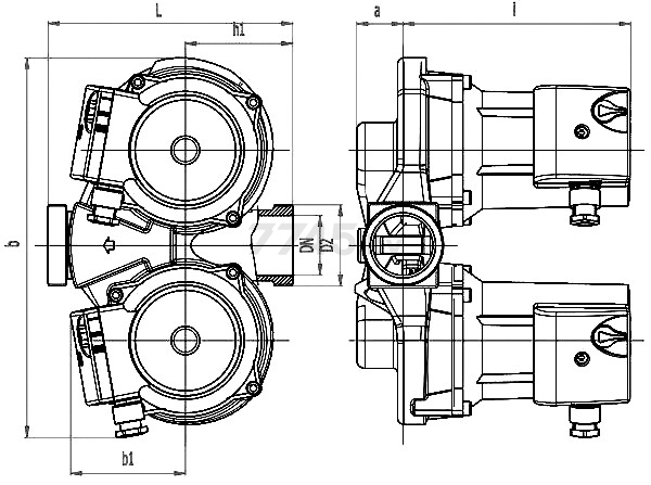 Насос циркуляционный IMP PUMPS GHNDbasic II 80-70 F (979524516) - Фото 2